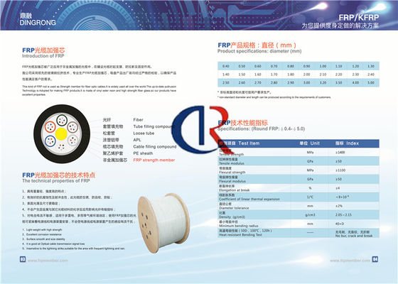Aramid FRP Strength Member Tensile Strength ≥1700MPA Plywood Reel