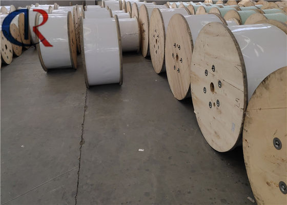 White KFRP Material ,  Indoor Fiber Optic Cable Aramid Fiber Reinforced Plastic